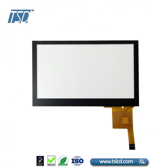 开模定制 4.3寸CTP齐边 多点触摸  黑色盖板 可丝印logo 颜色 厂家直销 