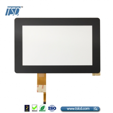 7寸800*480 插接电容触摸屏 黑色盖板 敦泰FT5446 ic 抗反射CTP