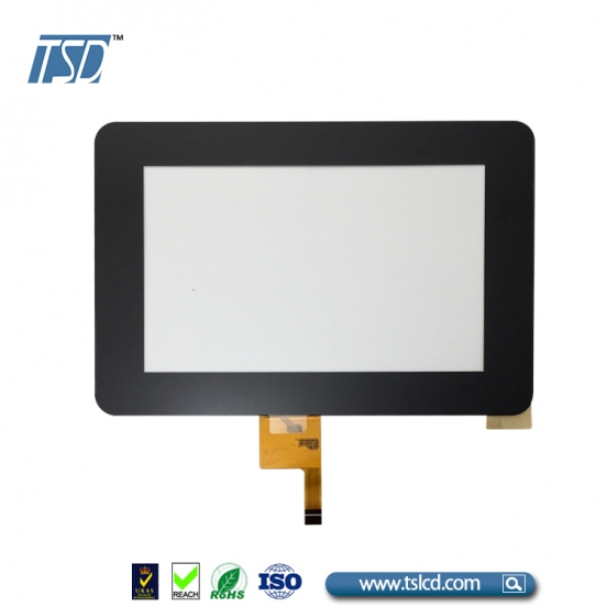5寸tft电容触摸屏  G+G结构 可开模定制盖面板 颜色 logo  I2C接口 工控标准触摸 