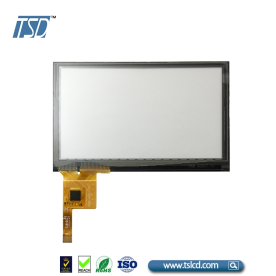 开模定制 4.3寸CTP齐边 多点触摸  黑色盖板 可丝印logo 颜色 厂家直销 