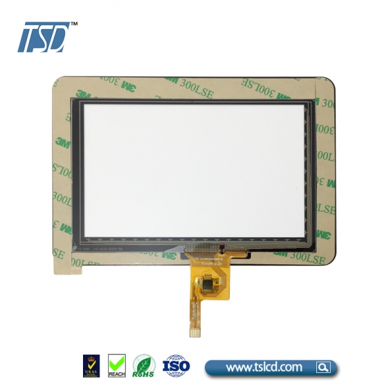 5寸tft电容触摸屏  G+G结构 可开模定制盖面板 颜色 logo  I2C接口 工控标准触摸 
