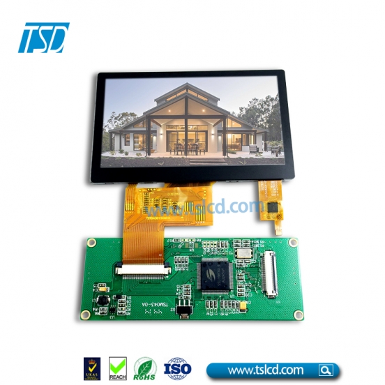 5寸MCU接口液晶屏 电容触摸TFT  500亮度 工控标准 智能家居 医疗设备 点钞机LCD 