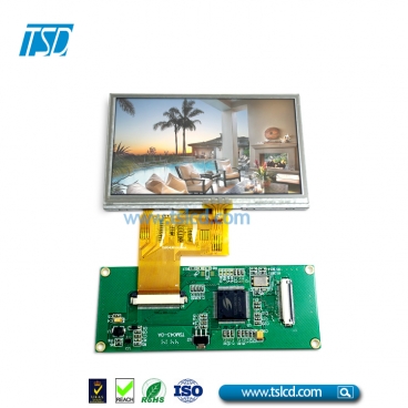 厂家直销 5寸MCU 8/16 bit接口tft液晶显示屏 BOE玻璃 800*480分辨率 高亮