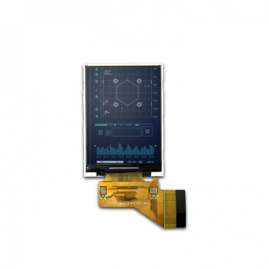 2.4寸tft 40PIN插接 240*320 带电阻触摸 手持医疗 工控设备lcd液晶显示屏 