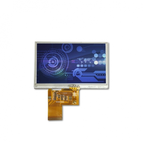 4.3寸lcd液晶屏 6点视角 1000nits 带电阻触摸  工控 医疗设备TFT液晶显示屏 