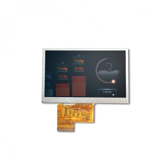 厂家直供 4.3寸TFT模组 6点视角 500亮度LCD 480*272分辨率 工控 