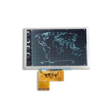 批发4.3寸高亮LCD 1000nits 群创TFT液晶屏 可开模定制电容触摸 车载导航lcd