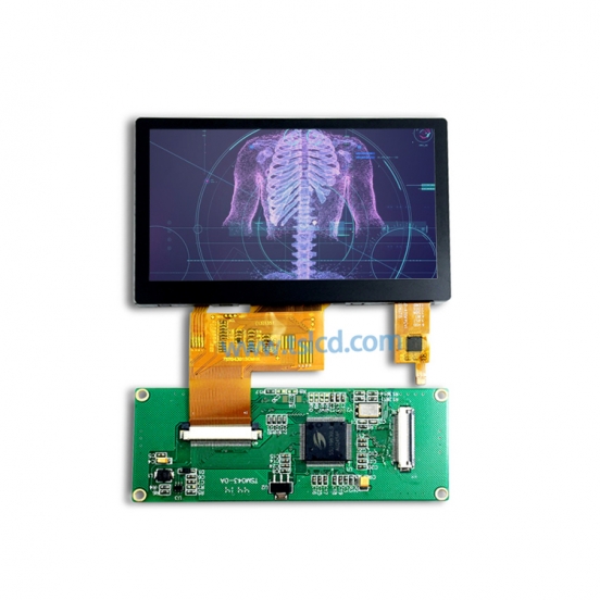 4.3寸电容触摸TFT 带SSD1963板子 MCU接口 单片机适用 医疗 工控设备lcd显示 