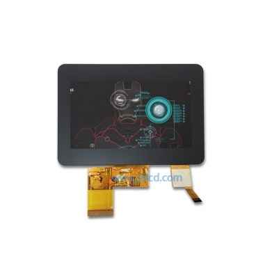 批发4.3寸lcd液晶屏 带电容触摸 480*272 1000亮度 40PIN RGB接口可定制开模支持树莓派