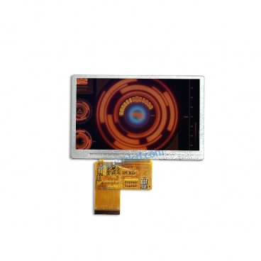 批发4.3寸电阻屏 RGB接口 500亮度 带RTP  工控TFT液晶显示 智能家居 车载屏