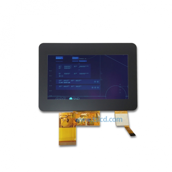 4.3寸TFT 480*272 SPI接口 800亮度 带电容触摸LCD液晶屏 厂家直销 工控tft 