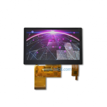 4.3寸横屏TFT LCD液晶屏模组厂家 电容触摸 480*272 RGB接口 可定制开模支持树莓派