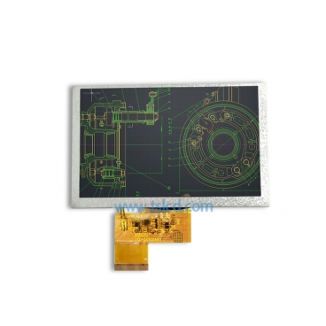 批发4.3寸IPS全视角lcd 工业液晶屏 带电阻TP 高清高亮 户外日光下可视tft