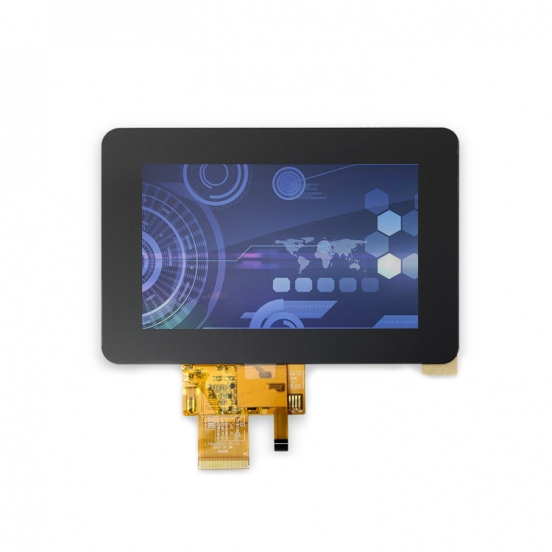 5寸TFT彩屏 支持横屏竖屏 超高清lcd 500高亮 带电容式触摸 厂家直销 
