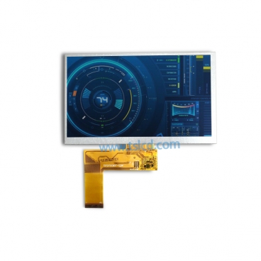 批发7寸 1024*600 tft液晶显示屏 高分辨率 12H视角 工控LCD 可定制RTP和CTP触控