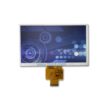 7寸lcd 800*480分辨率 1000亮度带电阻触摸，可加抗反射AR 厂家直销 工控触摸屏