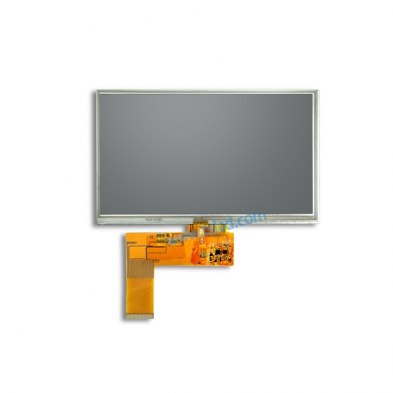 7寸tft液晶显示屏 带电阻触摸 4线电阻 800*480分辨率 500高亮度 工控LCD 