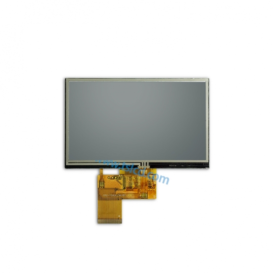 供应5寸液晶屏 1000亮度带电阻触摸 阳光下可读LCD 户外设备 检测仪器用TFT 