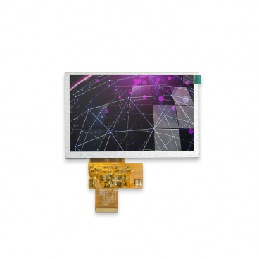 批发5寸TFT屏 TN型 800*480 RGB ILI5480驱动 可带电阻和电容触摸 液晶显示屏 厂家直销