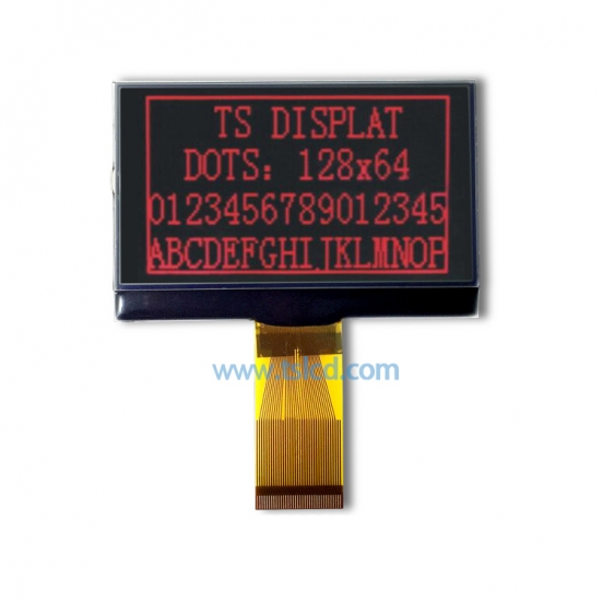 12864cog超薄低功耗液晶屏 POS机 点钞机 工控lcd显示 字符图像点阵 厂家直销 
