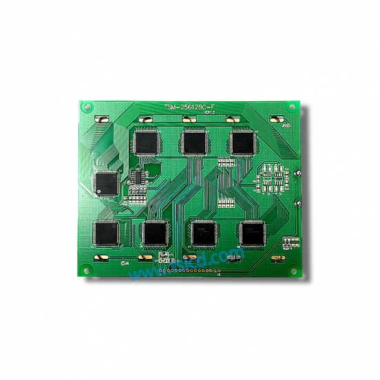 COB 256128点阵lcd 蓝膜 带中文字库，图形字符点阵 厂家直销 交期快 