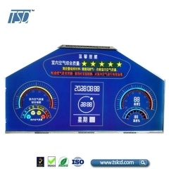 定制生产lcd液晶屏  HTN 负显 蓝底 5V电压 空气净化器 汽车表盘 健身器材LCD 