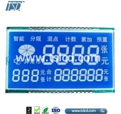 供应 点钞机lcd液晶显示屏 段码lcd 高对比度 高清 FSTN 负显 可定制尺寸 形状 