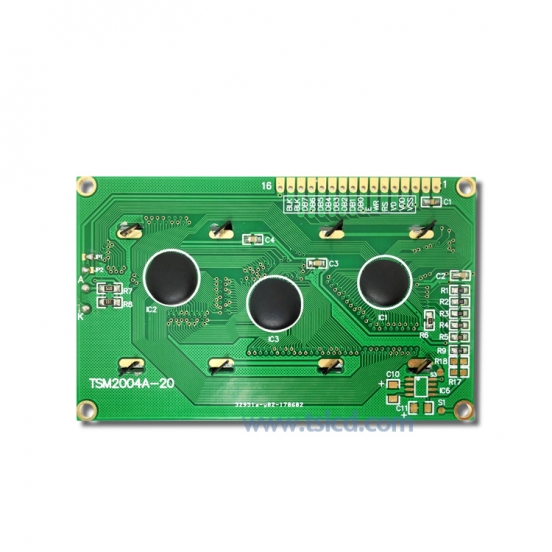 供应2004A字符点阵液晶屏 工控LCD 5V供电电压  蓝底白字 STN正显 设备仪表屏 