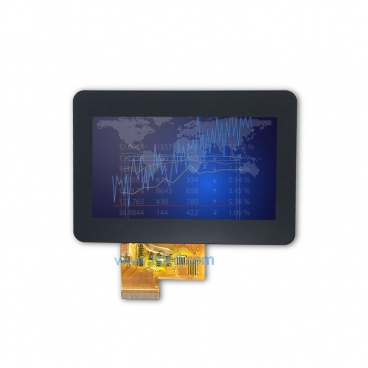批发4.3寸触摸屏 480*800高亮度 全视角TFT 带电阻触摸 通用仪器仪表 工业控制器 通讯设备屏