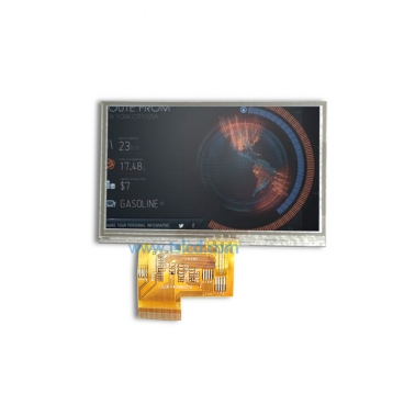 批发4.3寸 6H视角 RGB接口 高亮TFT液晶屏 POS机 点钞机用LCD 工控标准 厂家直销