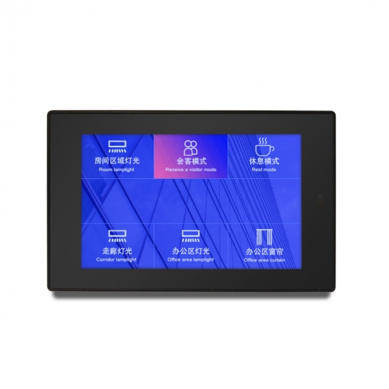 供应7寸智能家居TFT  高亮 带电容触控 智能楼宇对讲 安防产品 通讯设备屏 