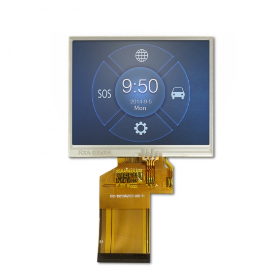3.5寸240*320 RGB接口 500亮度 带电阻触摸TFT 智能家居 工控设备LCD液晶显示屏 