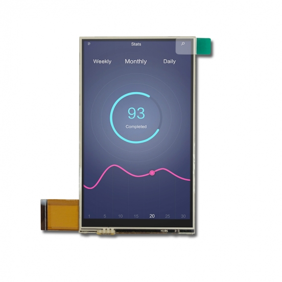 3.97寸tft 竖屏 带电阻触摸 480*800分辨率 IPS 手持终端 刷卡pos机lcd液晶显示屏 