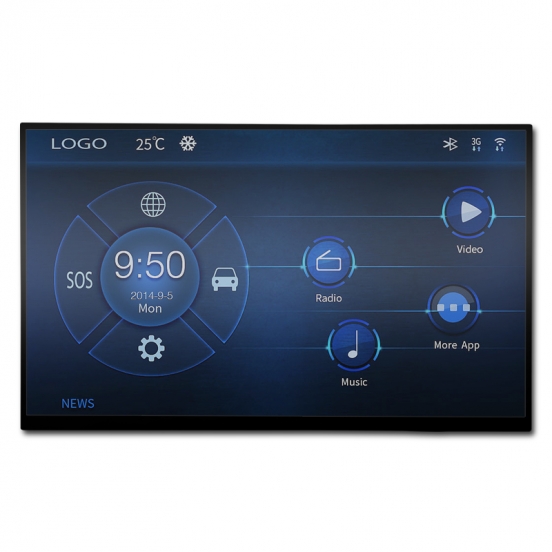 12.8寸 1920*1080 IPS液晶屏 高亮 RGB接口 超宽温lcd 可视门铃 智能家居 车载TFT 厂家直销 