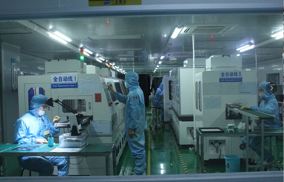 液晶显示模组自动化车间